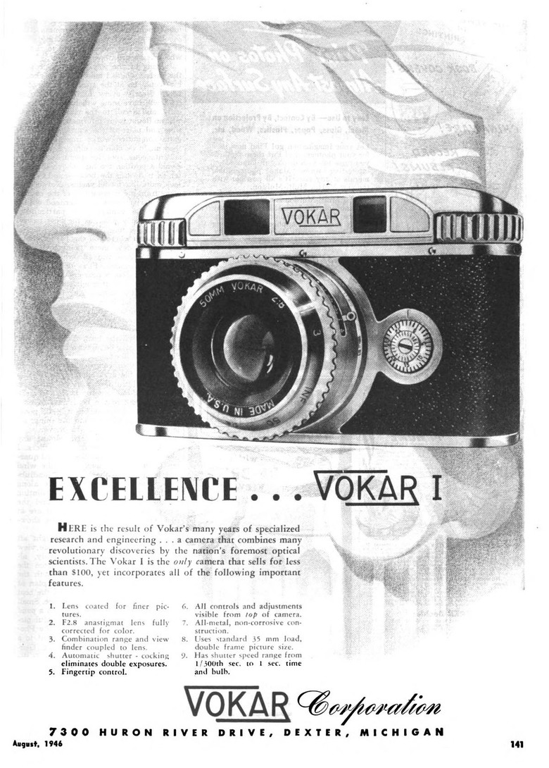 Vokar II.美國製35mm測距相機.