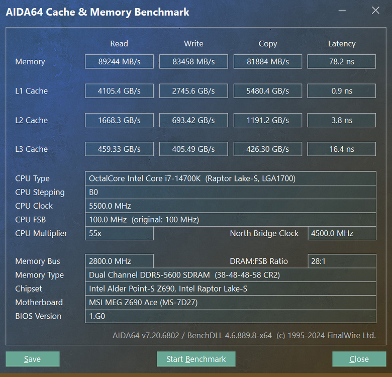 十銓 T-FORCE XTREEM Narvik Black 無光的質感記憶體 DDR5-7600MHz 48G (2x24G) 新舊相容性測試