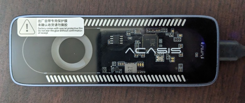 0ACASIS USB3.1 m.2 Nvme外接盒 帶風扇