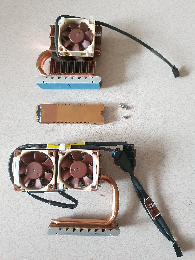 兩款手工DIY，M2 SSD散熱器 比較測試