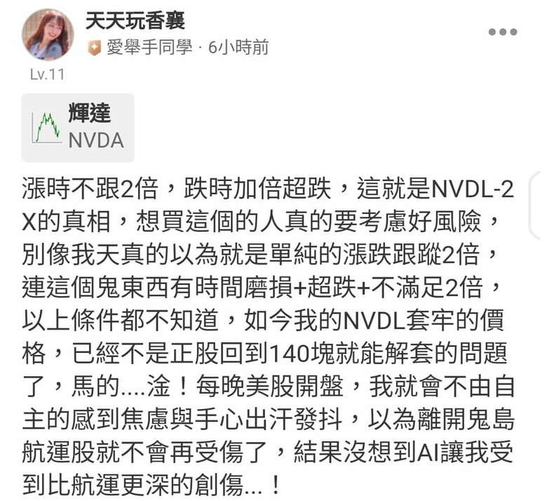 這是關於貸款200萬買輝達兩倍槓桿NVDL的故事