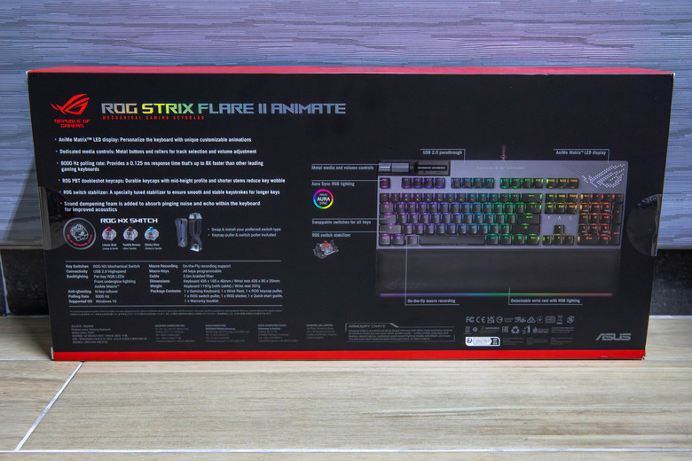 點我看大圖 【開箱】ROG STRIX FLARE II ANIMATE 電競鍵盤(茶軸) ,內含影片文字跑馬燈!