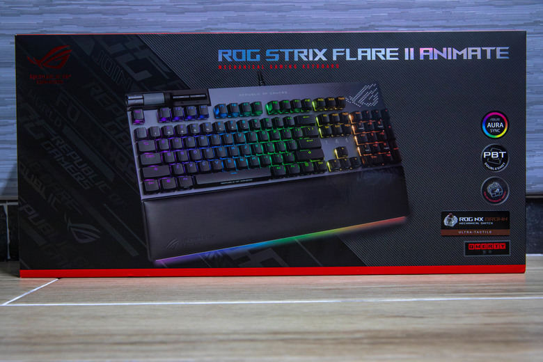 點我看大圖 【開箱】ROG STRIX FLARE II ANIMATE 電競鍵盤(茶軸) ,內含影片文字跑馬燈!