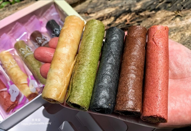 點我看大圖 全台唯一"米"做的無麩質彩虹米蛋捲,口感酥脆,濃郁柔滑的內餡