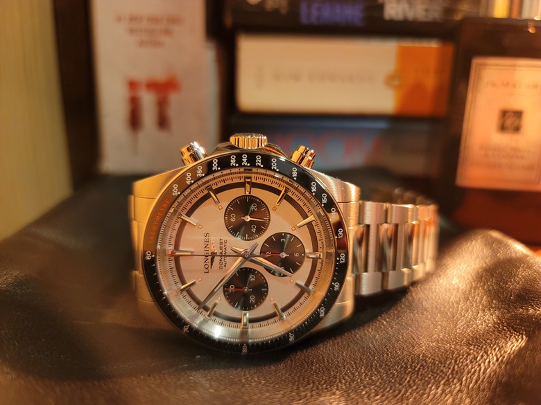 Longines ConquestChrono-日常配戴分享 (0824橡膠錶帶更新)