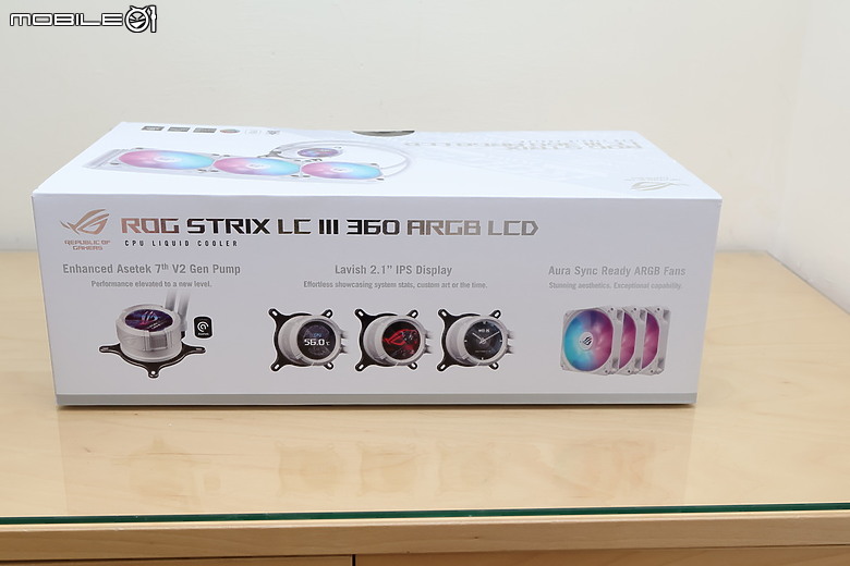 點我看大圖 信仰升級 ROG Strix LC 白龍 III LCD 版