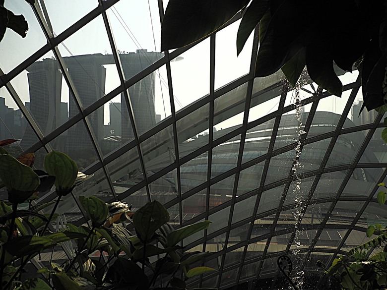 濱海灣花園 雲霧林(Cloud Forest)、花穹(Flower Dome) 及《莫內印象(Impressions of Monet)》特展、擎天樹叢(Supertree Grove)的《花園狂想曲(Garden Rhapsody)》聲光秀、遊園導覽車(Audio Tour)、Jurassic Nest FoodHall中的Hawker Chan燒肉飯,及金沙酒店《幻彩生輝(Spectra- A Light and Water)》燈光秀 — 赤道三國文化休閒行旅 之 新加坡篇 第五回 濱海灣花園