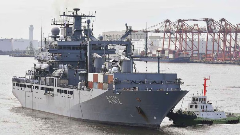 德國軍艦抵達日本