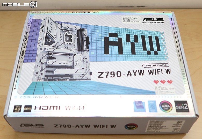 點我看大圖 性價比白化板 ASUS 阿唷喂 Z790-AYW WIFI W 開箱