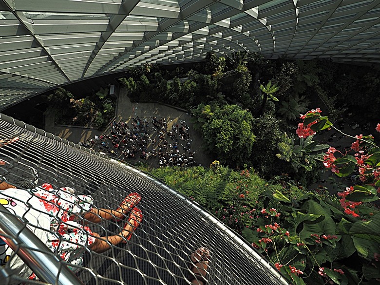 濱海灣花園 雲霧林(Cloud Forest)、花穹(Flower Dome) 及《莫內印象(Impressions of Monet)》特展、擎天樹叢(Supertree Grove)的《花園狂想曲(Garden Rhapsody)》聲光秀、遊園導覽車(Audio Tour)、Jurassic Nest FoodHall中的Hawker Chan燒肉飯,及金沙酒店《幻彩生輝(Spectra- A Light and Water)》燈光秀 — 赤道三國文化休閒行旅 之 新加坡篇 第五回 濱海灣花園