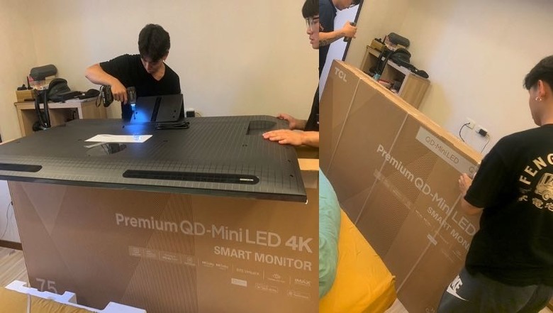 【簡單開箱】TCL 75吋C855 QD-MiniLED google TV 遊戲144Hz
