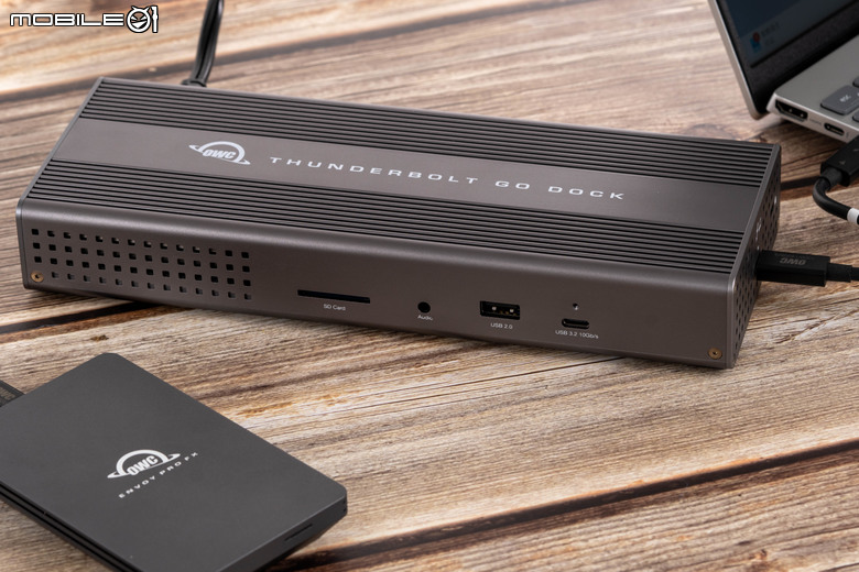 OWC Thunderbolt Go Dock 開箱試用 具備完整擴充介面以及高速傳輸性能