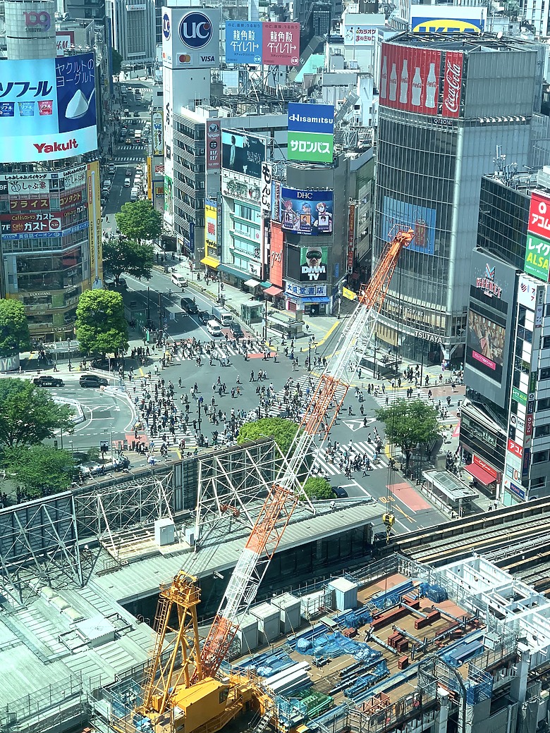 ＜日本＞2023東京放飛自我~Shibuya Scramble Square 曬太陽、看人群