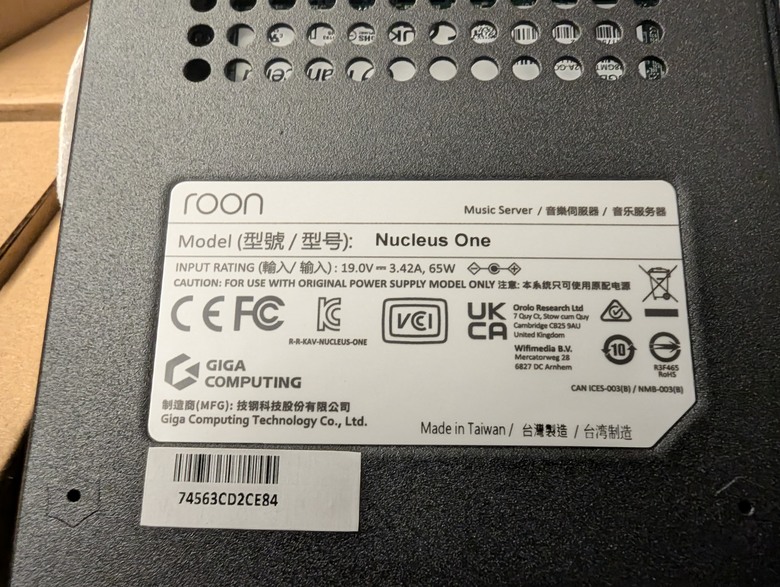 Roon Nucleus One 開箱分享 (8.20 勘誤 8.27 修訂）