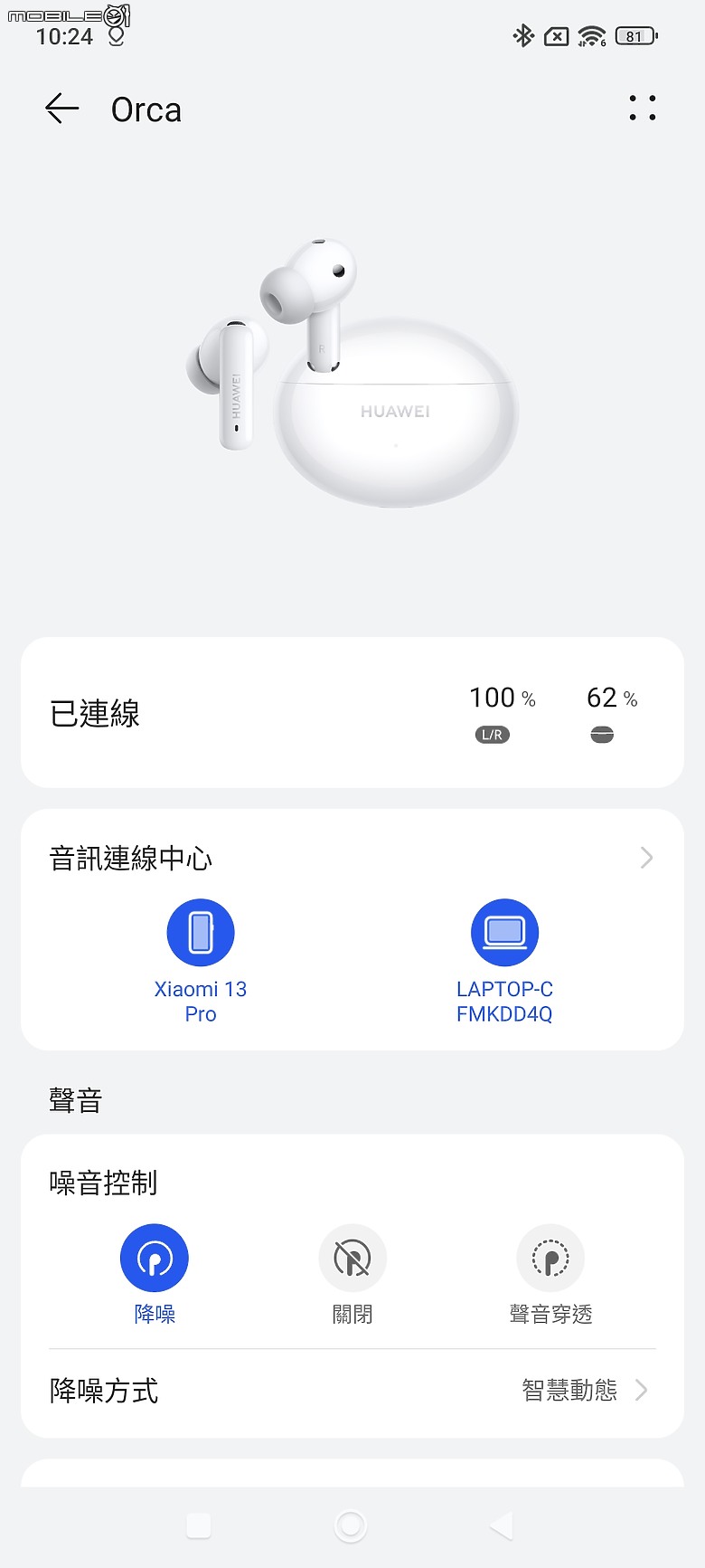 HUAWEI FreeBuds 6i 真無線耳機｜3 千元價位帶的降噪王者！
