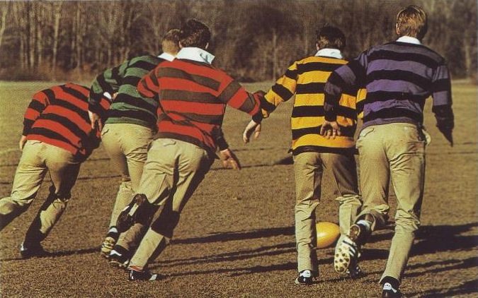 (分享)日常搭配：橄欖球衫rugby shirt