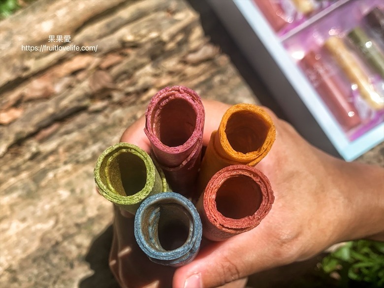 點我看大圖 全台唯一"米"做的無麩質彩虹米蛋捲,口感酥脆,濃郁柔滑的內餡