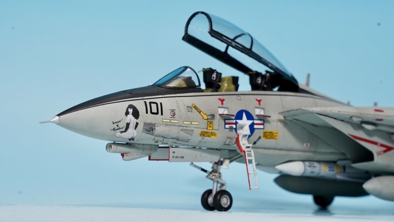 （模型製作）1/72 F-14A 沙漠風暴雄貓戰機