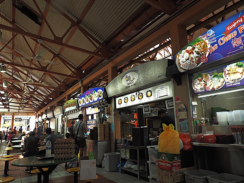 牛車水(Chinatown)市街之巴剎壁畫、粵海清廟、福德祠、天福宮、城市展覽館(Singapore City Gallery),以及麥士威熟食中心(Maxwell Food Centre)中之天天海南雞飯 — 赤道三國文化休閒行旅 之 新加坡篇 第一回 牛車水(Chinatown) 與直落亞逸(Telok Ayer)