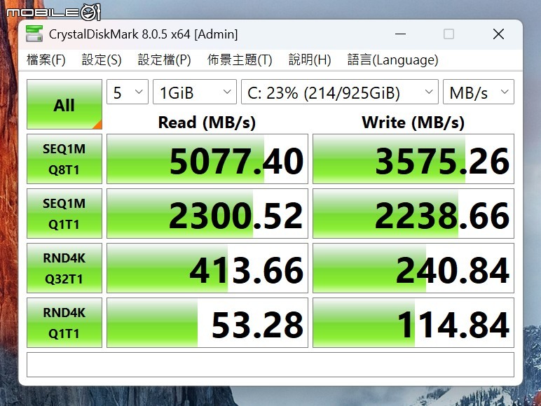 西風G16 2024 AMD平台：GA605WV，一些測試