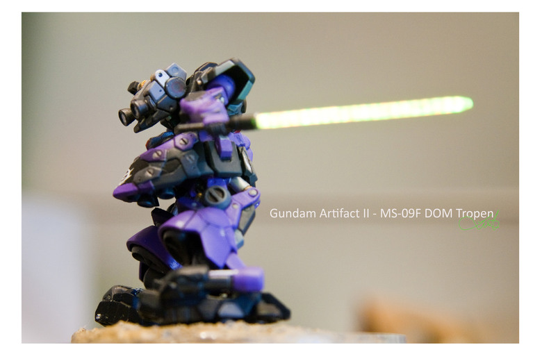 【作品分享】Gundam Artifact II - MS-09F DOM Tropen 微縮模型電改