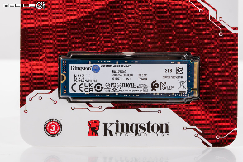 Kingston NV3 SSD 固態硬碟開箱實測 以親民價格與一線大廠保固殺入 CP 市場選擇