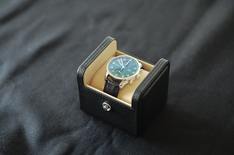點我看大圖 IWC Portugieser Chronograph Green Dial