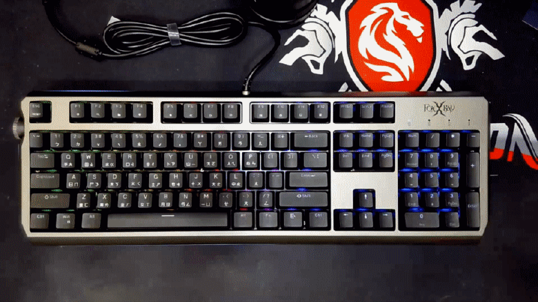 開箱｜【FOXXRAY 狐鐳】FXR-HKM-91 闇夜 RGB 智慧旋鈕機械鍵盤 - 內建多功能智慧旋鈕，無論是遊戲、工作都適用之作！