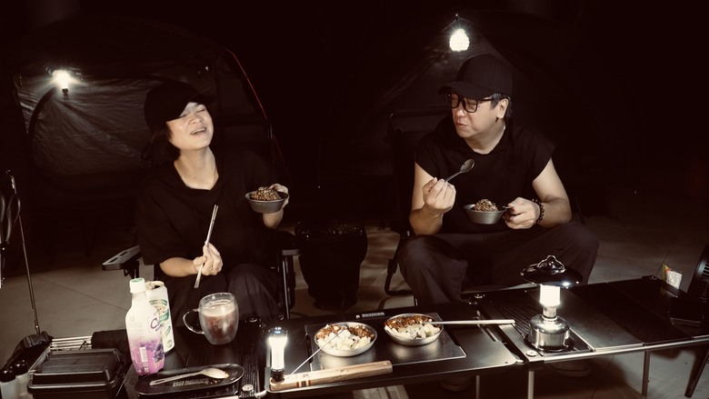 在億萬大別墅裡露營／M&M巧克力創意料理