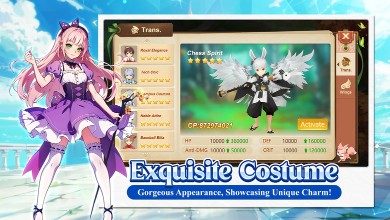 《Goddess Paradise》 9月19日通知上架 女神天堂 二次元 MMORPG 與女神們並肩作戰 踏上冒險之旅 | 禮包碼:WlcMyGuardians | 女神系統 寵物伴侶培養 友誼系統