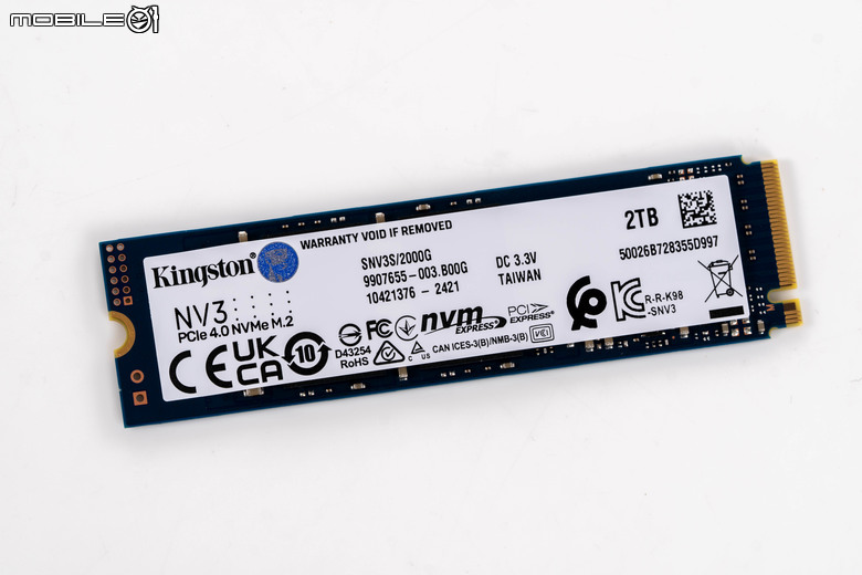 Kingston NV3 SSD 固態硬碟開箱實測 以親民價格與一線大廠保固殺入 CP 市場選擇