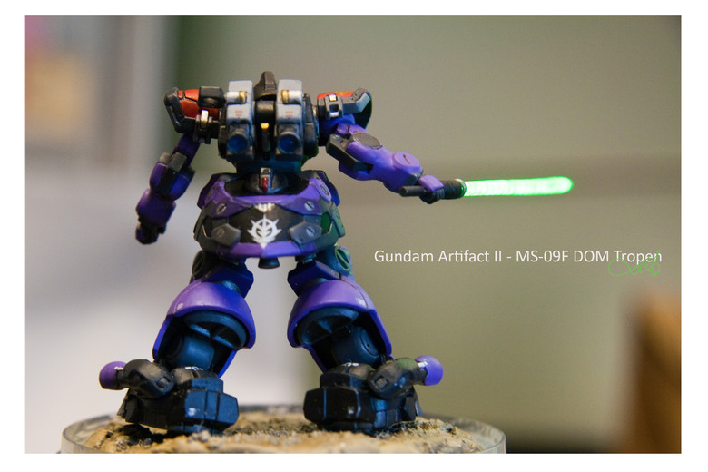 【作品分享】Gundam Artifact II - MS-09F DOM Tropen 微縮模型電改