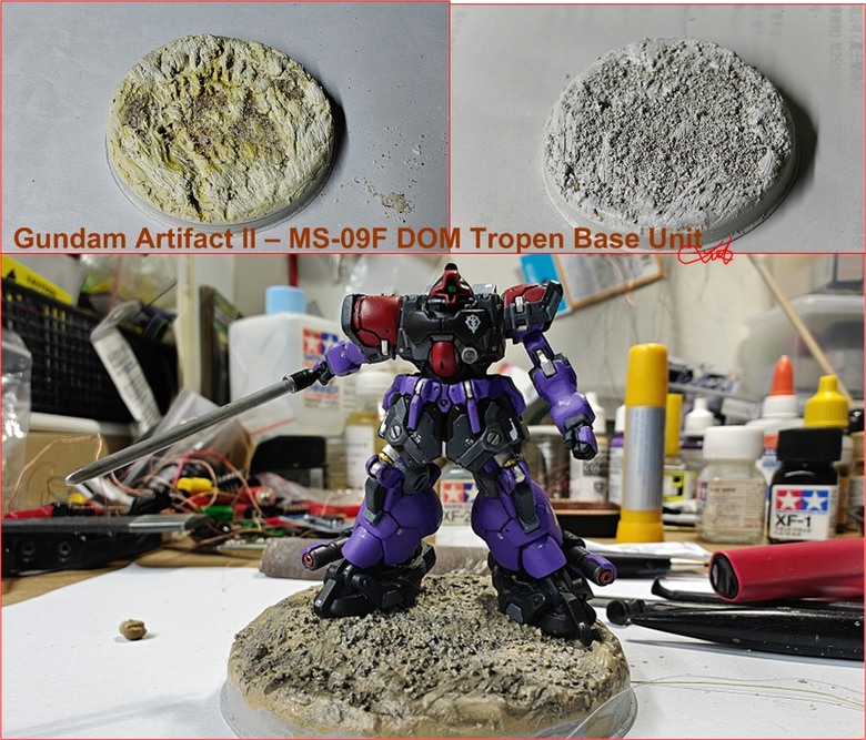 【作品分享】Gundam Artifact II - MS-09F DOM Tropen 微縮模型電改