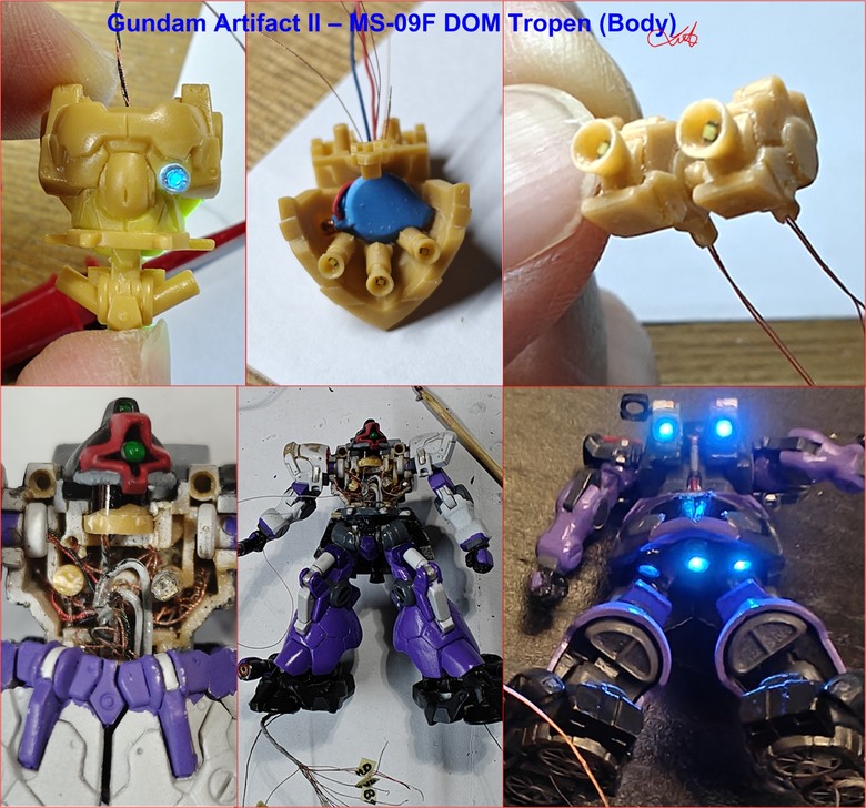 點我看大圖 【作品分享】Gundam Artifact II - MS-09F DOM Tropen 微縮模型電改