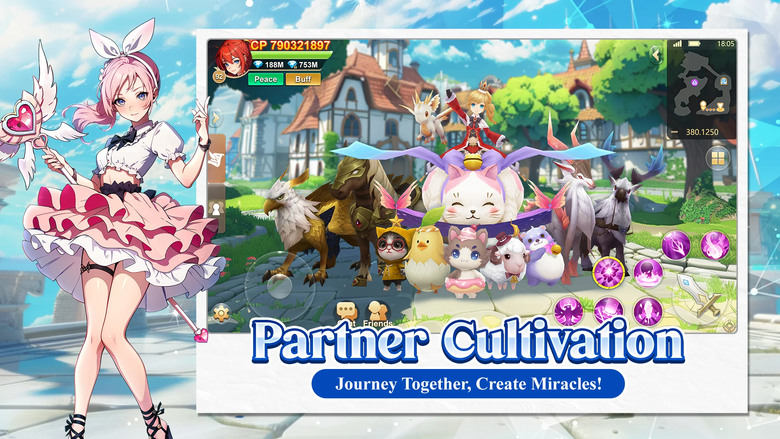 《Goddess Paradise》 9月19日通知上架 女神天堂 二次元 MMORPG 與女神們並肩作戰 踏上冒險之旅 | 禮包碼:WlcMyGuardians | 女神系統 寵物伴侶培養 友誼系統