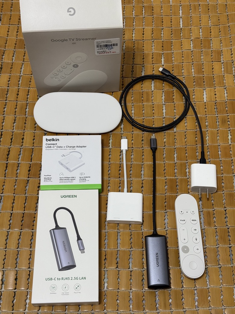 Google TV Streamer 4K 台灣公司貨 簡單開箱 USB-C接口依舊是2.0