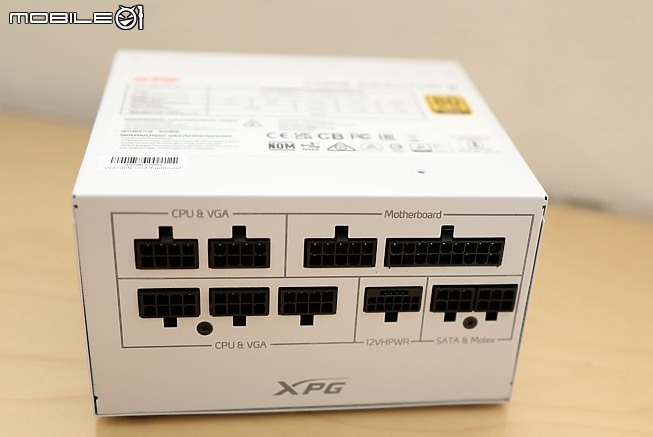 點我看大圖 開箱 XPG CORE REACTOR II 850W 白色版