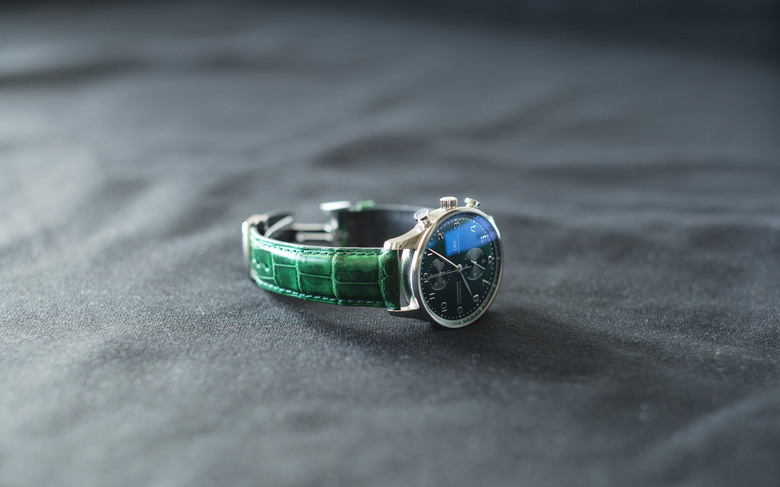 點我看大圖 IWC Portugieser Chronograph Green Dial