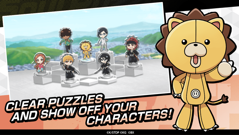 《BLEACH Soul Puzzle》 9月24日 全球上市 電視動畫 少年Jump漫畫《BLEACH 死神》推出首款三消益智遊戲 | 經典場景 熟悉的角色 化身為可愛的迷你尺寸陸續登場