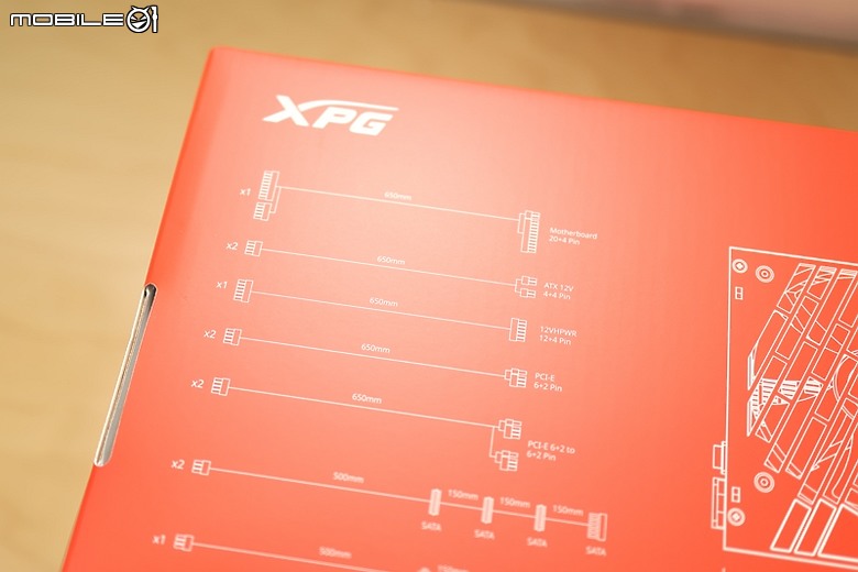 點我看大圖 開箱 XPG CORE REACTOR II 850W 白色版