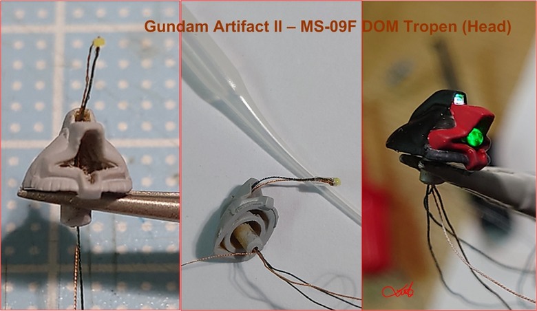 【作品分享】Gundam Artifact II - MS-09F DOM Tropen 微縮模型電改