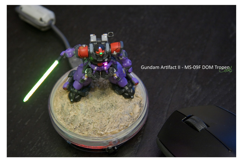 【作品分享】Gundam Artifact II - MS-09F DOM Tropen 微縮模型電改