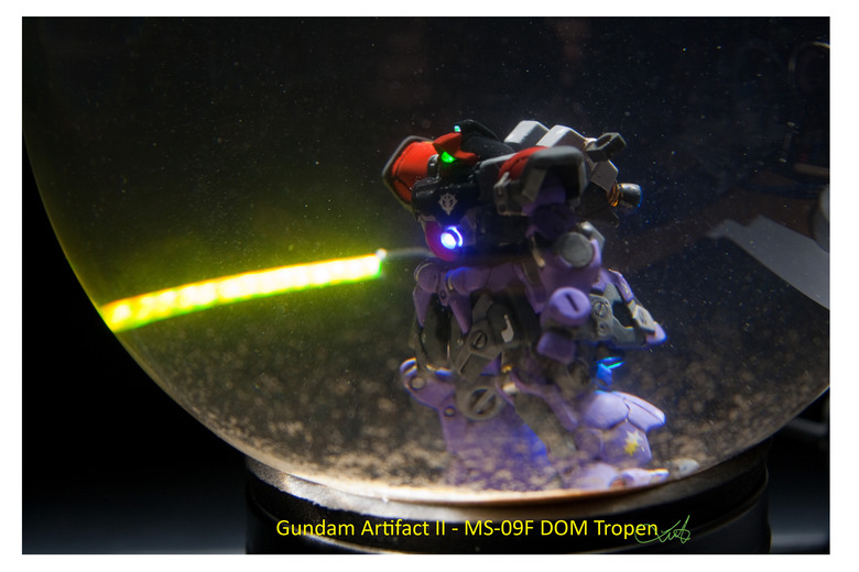 【作品分享】Gundam Artifact II - MS-09F DOM Tropen 微縮模型電改