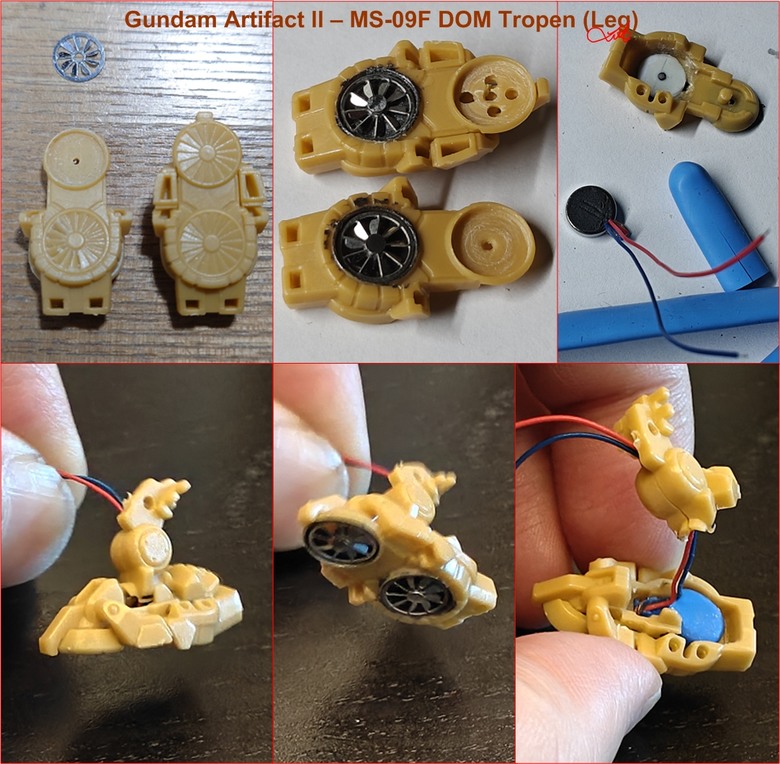 【作品分享】Gundam Artifact II - MS-09F DOM Tropen 微縮模型電改