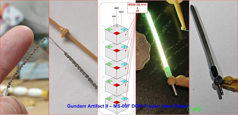 【作品分享】Gundam Artifact II - MS-09F DOM Tropen 微縮模型電改