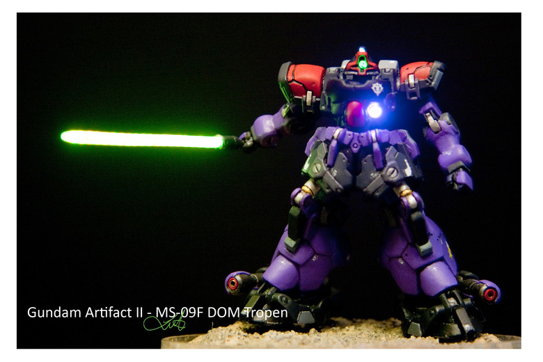 【作品分享】Gundam Artifact II - MS-09F DOM Tropen 微縮模型電改