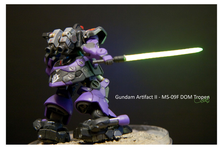 【作品分享】Gundam Artifact II - MS-09F DOM Tropen 微縮模型電改