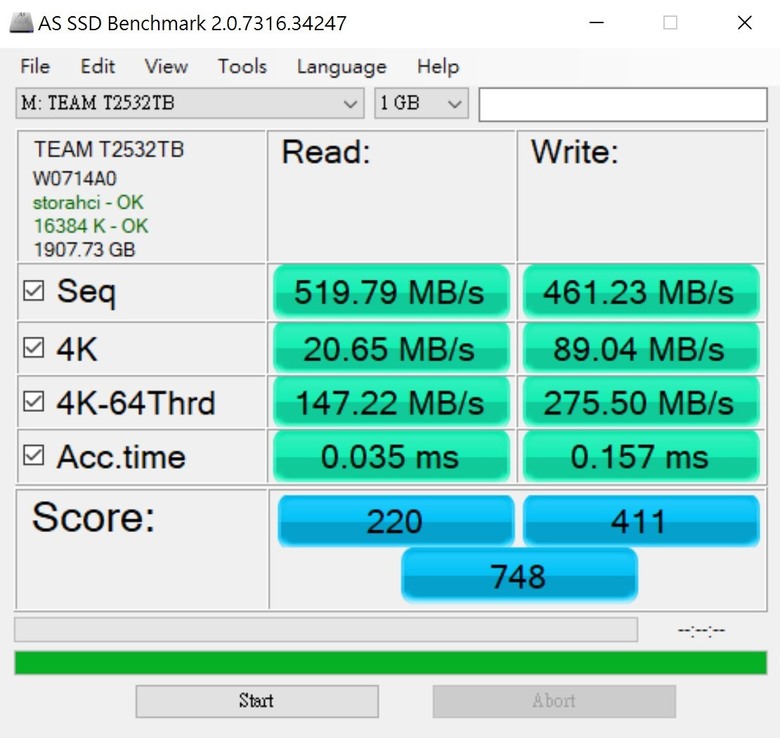 TeamGroup 十銓 EX2 2.5吋 SATA3 2TB SSD 固態硬碟 測試心得分享!