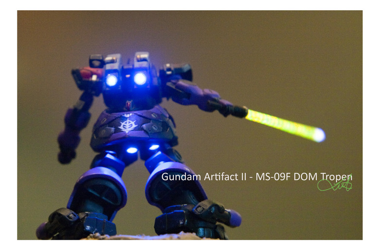 【作品分享】Gundam Artifact II - MS-09F DOM Tropen 微縮模型電改