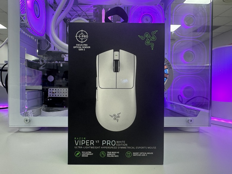 經典再進化 Razer Viper V3 Pro 無線滑鼠 白色款 開箱體驗